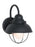 Generation Lighting Sebring transitional 1-light outdoor exterior small wall lantern sconce in black finish with clear s
