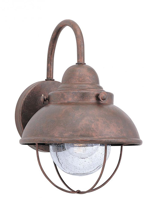Generation Lighting Sebring transitional 1-light outdoor exterior small wall lantern sconce in weathered copper finish w | 8870-44