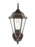 Generation Lighting Bakersville traditional 1-light outdoor exterior wall lantern sconce in antique bronze finish with c
