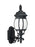 Generation Lighting Wynfield traditional 1-light outdoor exterior medium wall lantern sconce in black finish with froste