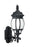 Generation Lighting Wynfield traditional 1-light LED outdoor exterior medium wall lantern sconce in black finish with fr