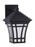 Generation Lighting Herrington transitional 1-light LED outdoor exterior medium wall lantern sconce in black finish with