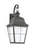 Generation Lighting Chatham traditional 1-light large outdoor exterior wall lantern sconce in oxidized bronze finish wit