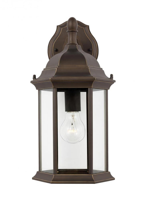 Generation Lighting Sevier traditional 1-light outdoor exterior medium downlight outdoor wall lantern sconce in antique