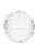 Generation Lighting Bayside traditional 1-light outdoor exterior wall or ceiling mount in white finish with polycarbonat