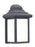 Generation Lighting Mullberry Hill traditional 1-light outdoor exterior wall lantern sconce in black finish with smooth