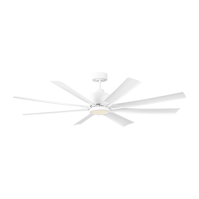Flera Smart 65 Led Ceiling Fan In Matte White With Matte White Blades | 8FLSM65RZWD