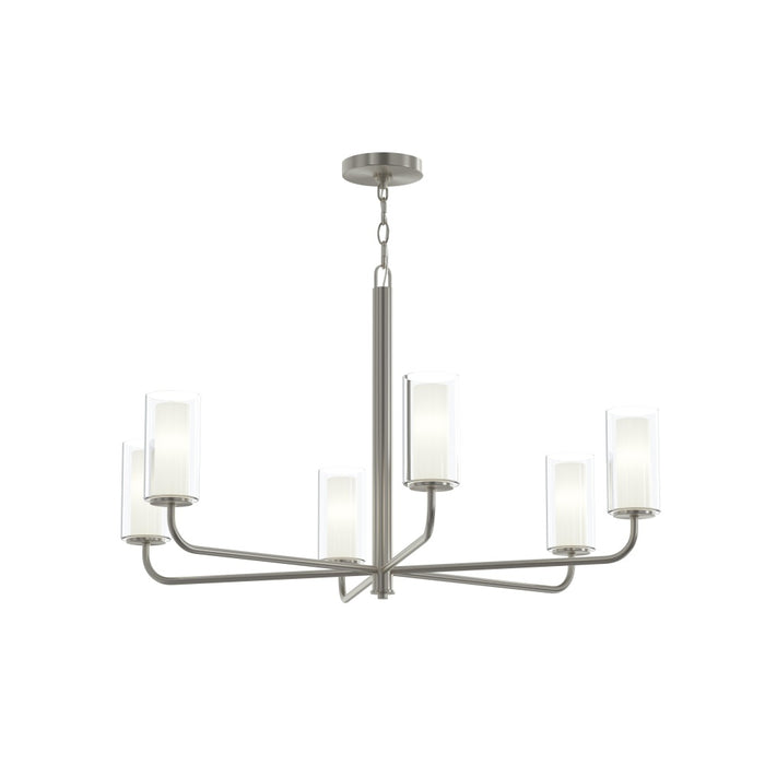 Mack Six-light Chandelier With Layered Glass Shades | P400477-009