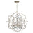 Crystorama Solaris 5 Light Swarovski Strass Crystal Olde Silver Sphere Chandelier