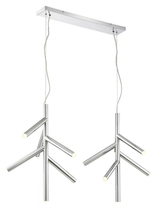 12 Light Linear Chandelier | 917-6CH-LED-2LCH