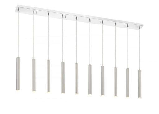 10 Light Linear Chandelier | 917MP12-BN-LED-10LCH