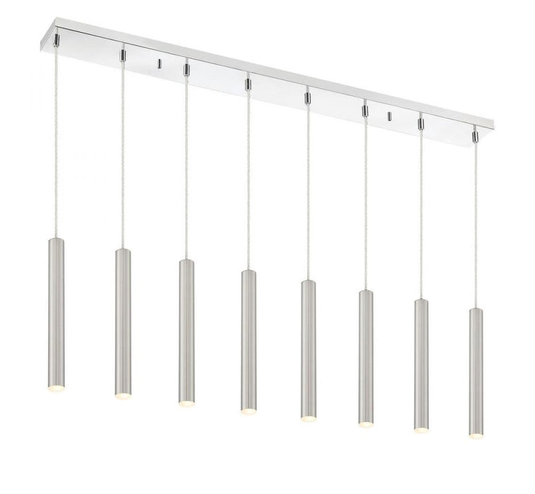 8 Light Linear Chandelier | 917MP12-BN-LED-8LCH