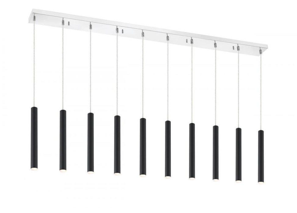 10 Light Linear Chandelier | 917MP12-MB-LED-10LCH