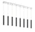 8 Light Linear Chandelier | 917MP12-MB-LED-8LCH