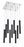 9 Light Chandelier | 917MP12-MB-LED-9SCH