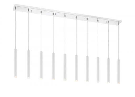 10 Light Linear Chandelier | 917MP12-WH-LED-10LCH