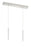 2 Light Linear Chandelier | 917MP12-WH-LED-2LBN
