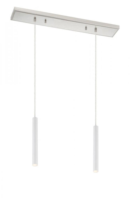 2 Light Linear Chandelier | 917MP12-WH-LED-2LBN