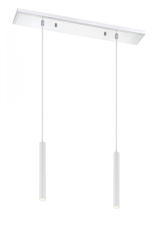 2 Light Linear Chandelier | 917MP12-WH-LED-2LCH