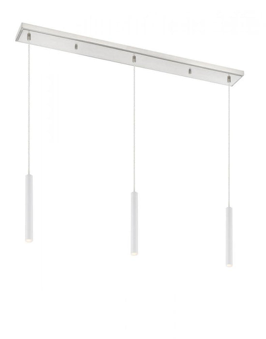 3 Light Linear Chandelier | 917MP12-WH-LED-3LBN