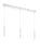 3 Light Linear Chandelier | 917MP12-WH-LED-3LCH