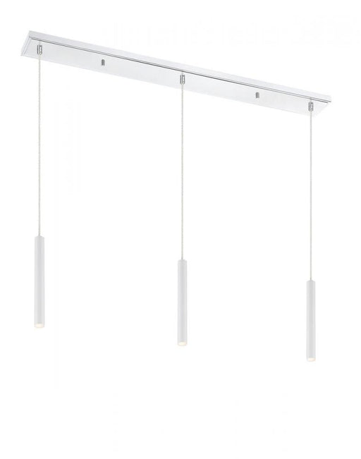 3 Light Linear Chandelier | 917MP12-WH-LED-3LCH