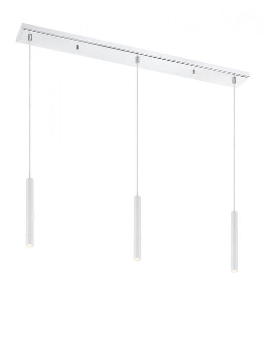 3 Light Linear Chandelier | 917MP12-WH-LED-3LCH