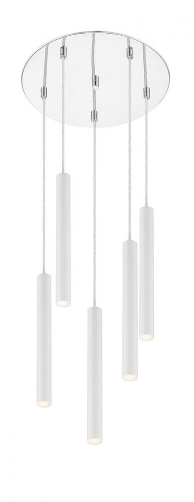 5 Light Chandelier | 917MP12-WH-LED-5RCH