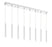 8 Light Linear Chandelier | 917MP12-WH-LED-8LCH