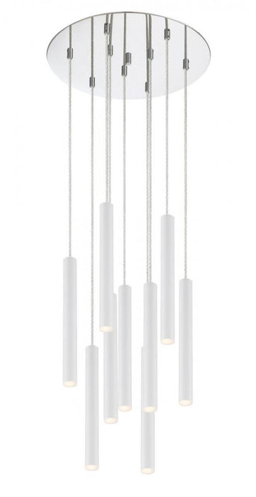 9 Light Chandelier | 917MP12-WH-LED-9RCH