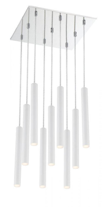 9 Light Chandelier | 917MP12-WH-LED-9SCH