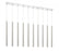 10 Light Linear Chandelier | 917MP24-BN-LED-10LCH