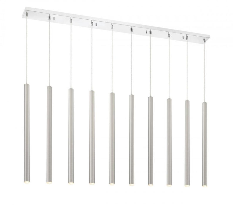 10 Light Linear Chandelier | 917MP24-BN-LED-10LCH