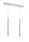 2 Light Linear Chandelier | 917MP24-BN-LED-2LBN