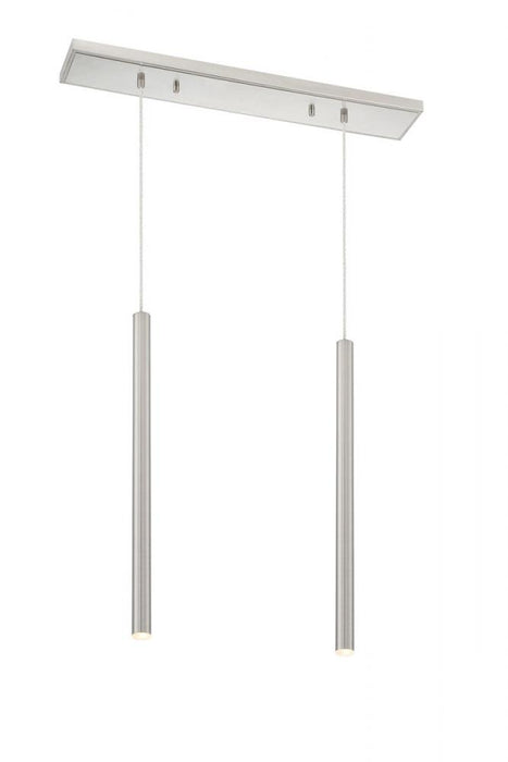 2 Light Linear Chandelier | 917MP24-BN-LED-2LBN