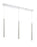 3 Light Linear Chandelier | 917MP24-BN-LED-3LCH