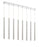 8 Light Linear Chandelier | 917MP24-BN-LED-8LCH
