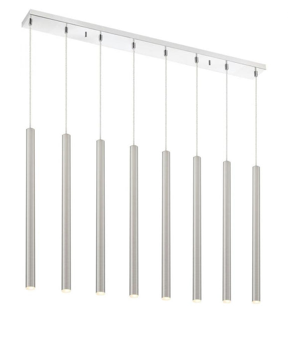 8 Light Linear Chandelier | 917MP24-BN-LED-8LCH