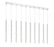 10 Light Linear Chandelier | 917MP24-CH-LED-10LCH