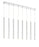 8 Light Linear Chandelier | 917MP24-CH-LED-8LCH