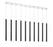 10 Light Linear Chandelier | 917MP24-MB-LED-10LCH
