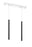 2 Light Linear Chandelier | 917MP24-MB-LED-2LCH