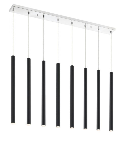8 Light Linear Chandelier | 917MP24-MB-LED-8LCH