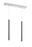 2 Light Linear Chandelier | 917MP24-PBL-LED-2LBN