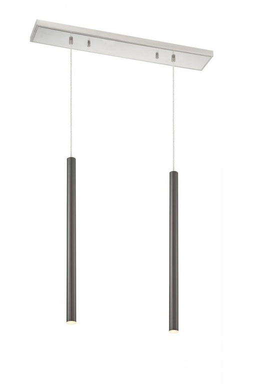 2 Light Linear Chandelier | 917MP24-PBL-LED-2LBN