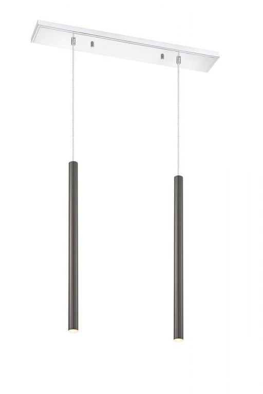 2 Light Linear Chandelier | 917MP24-PBL-LED-2LCH