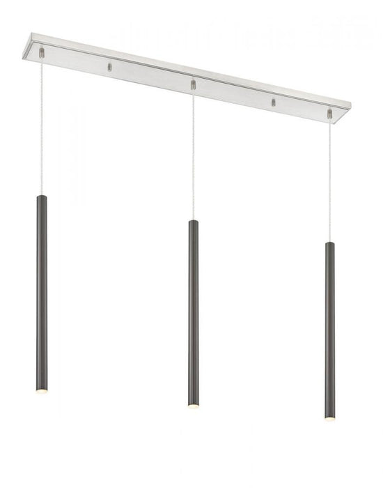 3 Light Linear Chandelier | 917MP24-PBL-LED-3LBN