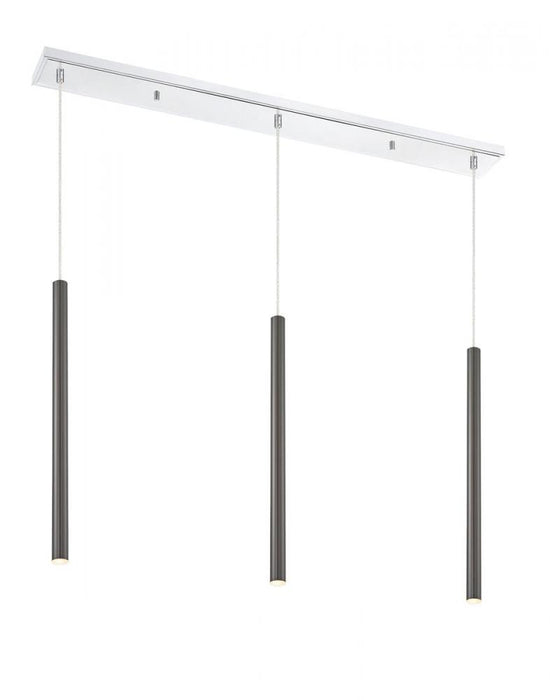 3 Light Linear Chandelier | 917MP24-PBL-LED-3LCH