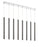 8 Light Linear Chandelier | 917MP24-PBL-LED-8LCH
