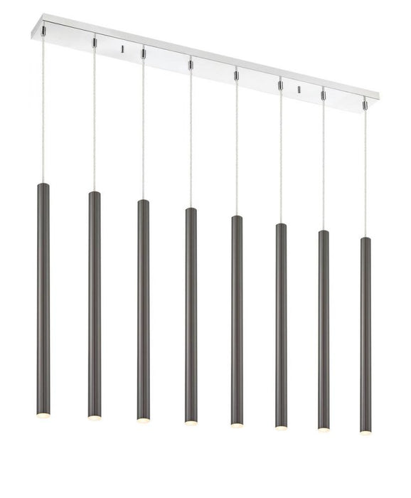 8 Light Linear Chandelier | 917MP24-PBL-LED-8LCH